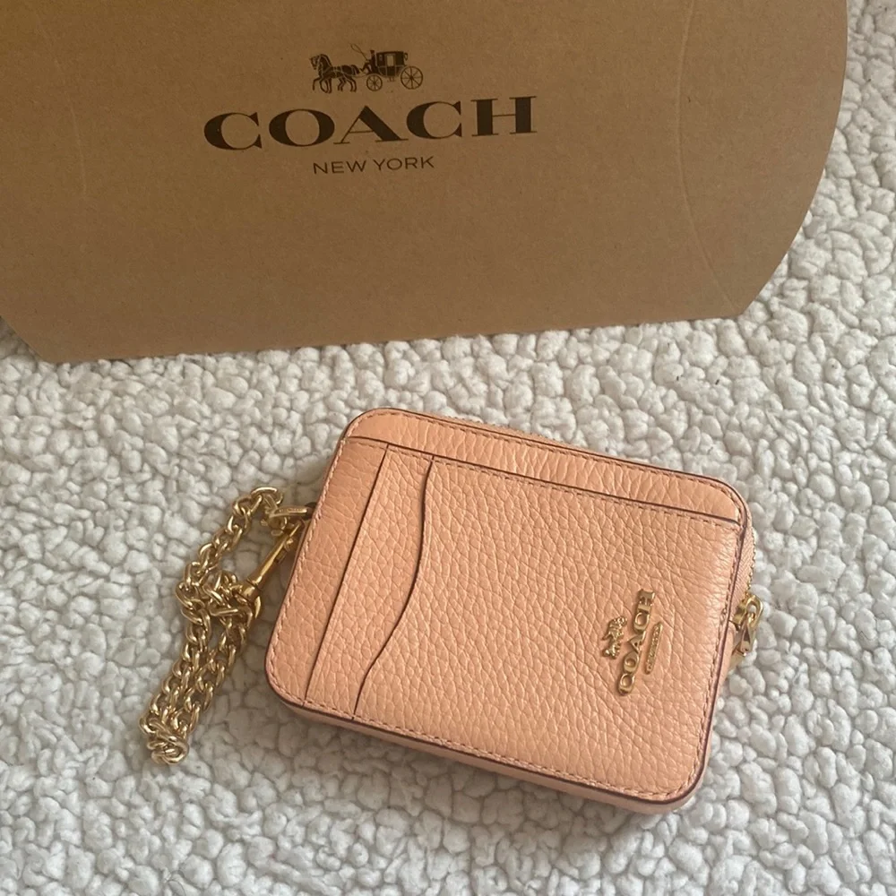 Coach zip card case - Picture 1 of 3